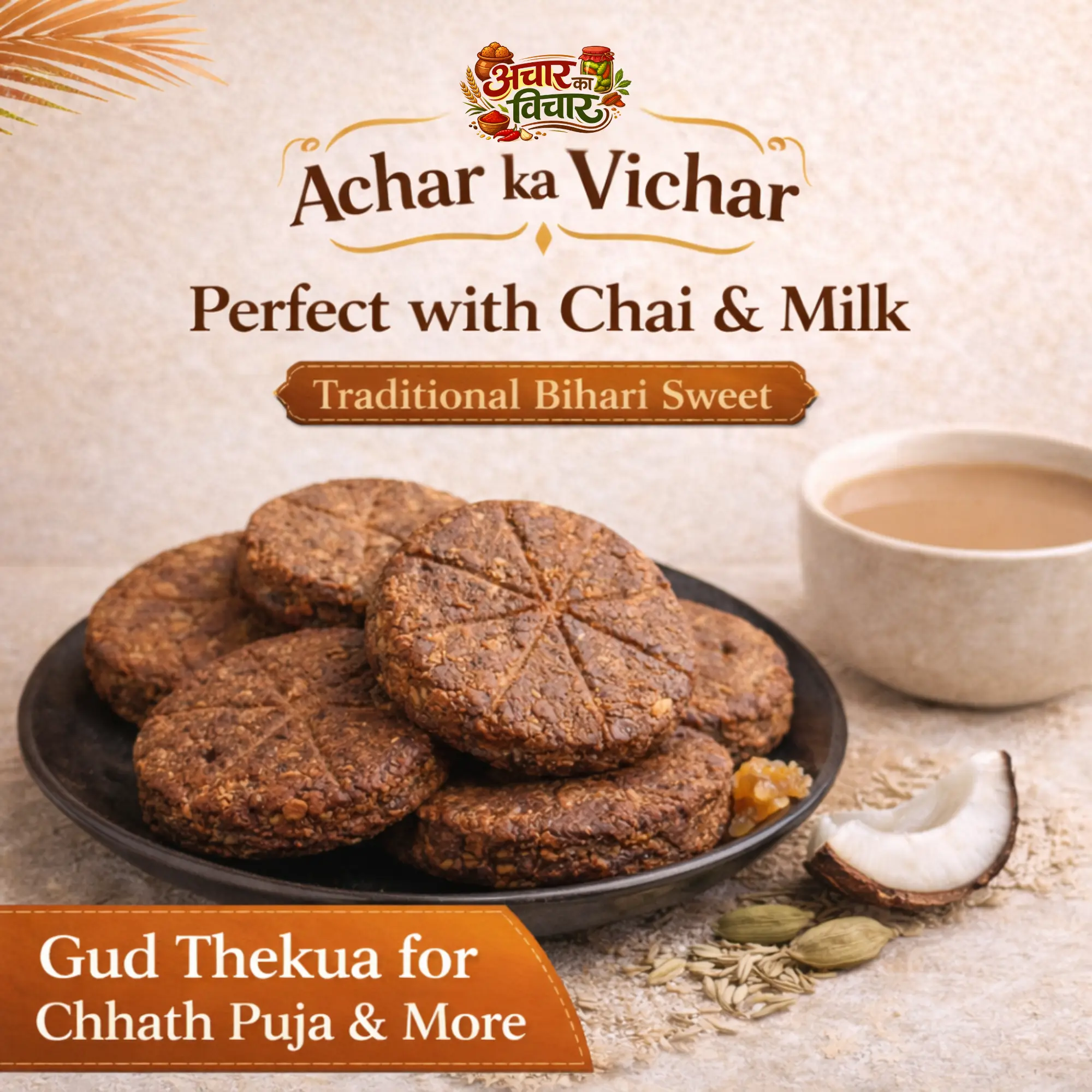 Bihar Jaggery Thekua